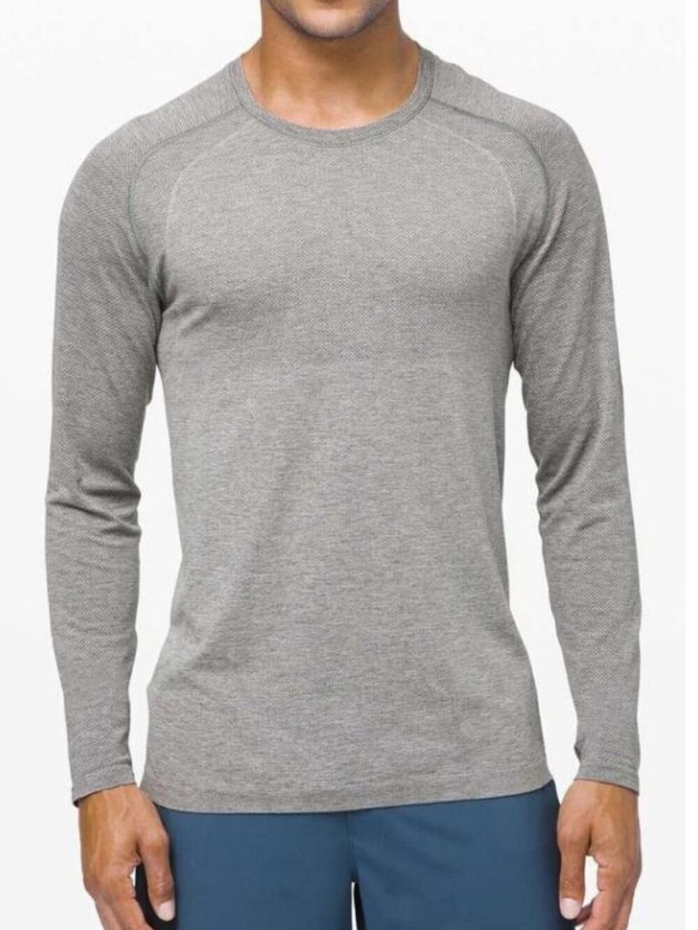 Lululemon Metal Vent Tech 2.0 Long Sleeve Slate White